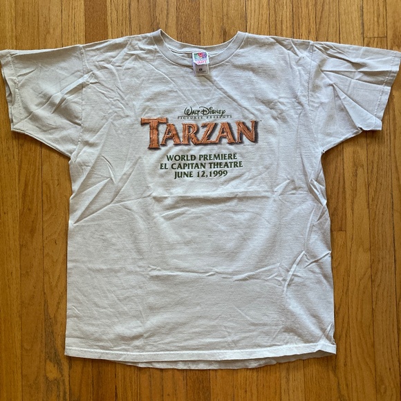 Vintage 90's Disney Tarzan Premiere T-shirt Size XL